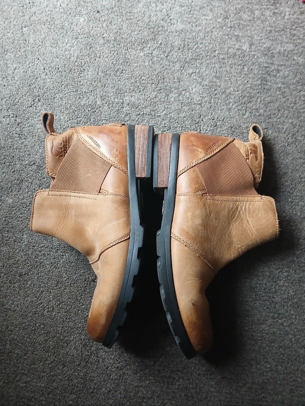 Sorel Women's Tan Leather Ankle Boots Size 8